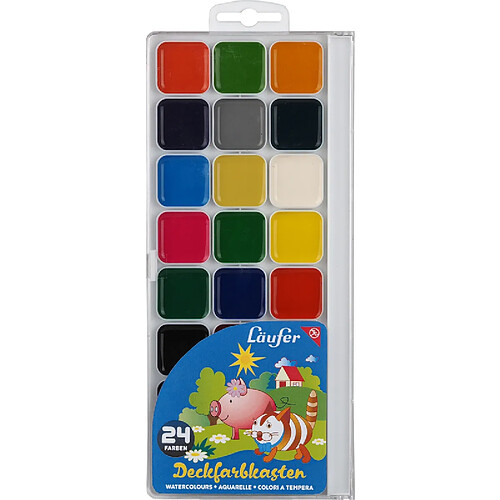 Waldlaufer Läufer Boîte de pastilles de peinture, 24 couleurs ()