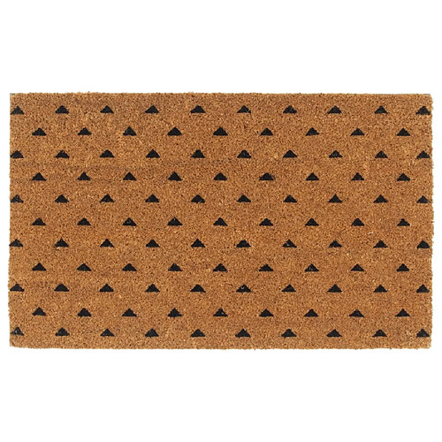 vidaXL Tapis de porte naturel 45x75 cm fibre de coco touffeté