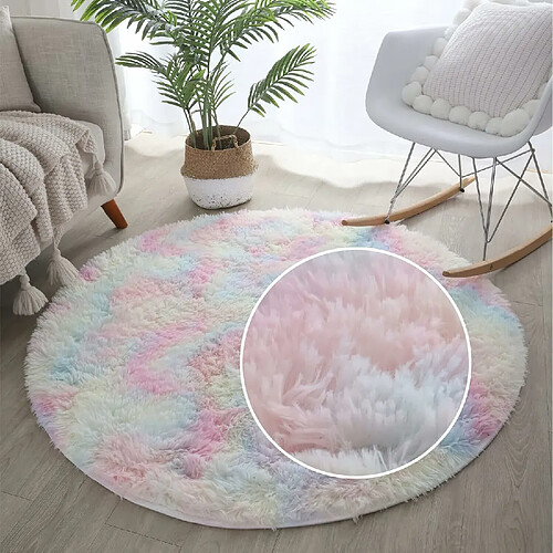 Tapis Salon Rond Shaggy