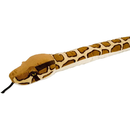 Wild Republic peluche serpent Burmese Python de 137 cm marron