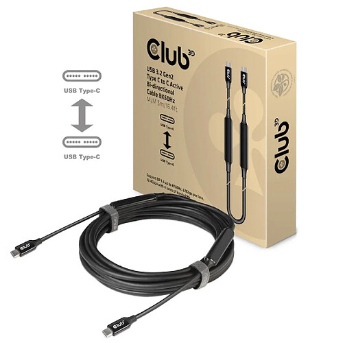 Club 3D CLUB3D CAC-1535 câble USB 5 m USB 3.2 Gen 2 (3.1 Gen 2) USB C Noir