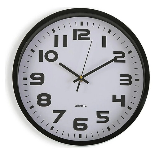 Home Horloge Murale Plastique (4,2 x 30,5 x 30,5 cm) Noir