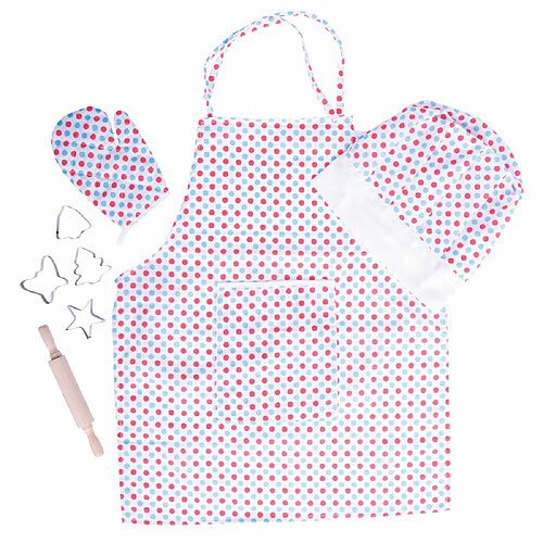 Bigjigs Toys Coffret du chef à pois pour enfants