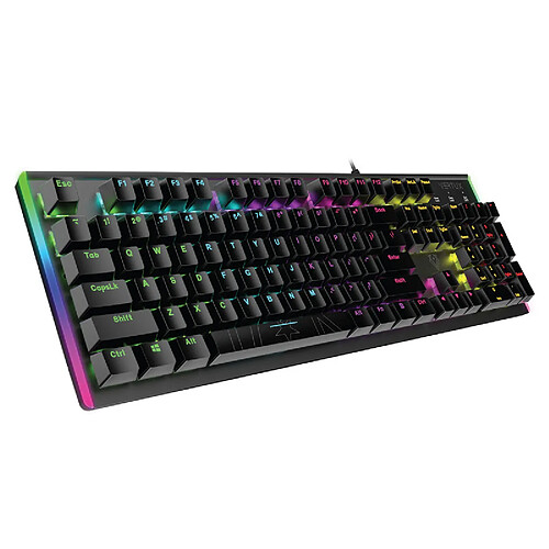 Vertux Comando Clavier gaming mécanique full-size RGB, 7 effets, switch bleu, touches rétroéclairées