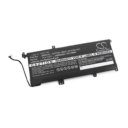 vhbw batterie compatible avec HP Envy X360 M6-AR004DX laptop (3400mAh, 15,4V, Li-Polymère, noir)