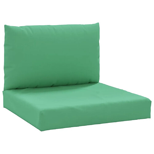 Maison Chic Lot de 2 Coussins Confort,Coussins de palette vert tissu oxford -GKD75569