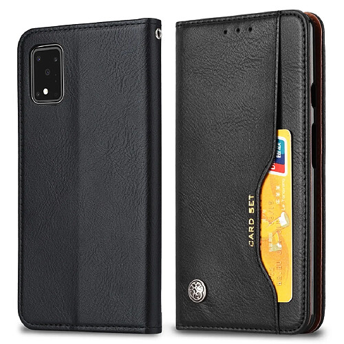 Wewoo Housse Coque Pour Galaxy S11 Plus Pétrir la texture de la peau en cuir à rabat horizontal avec cadre photo et support et fentes cartes et portefeuille noir