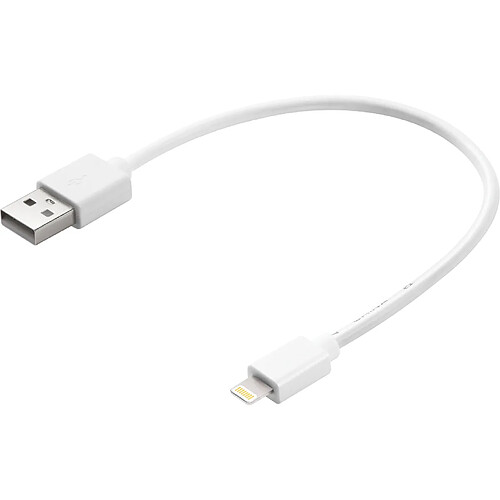 Sandberg USB>Lightning MFI 0.2m 0,2 m Blanc