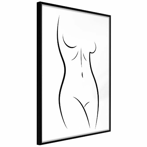 Paris Prix Affiche Murale Encadrée Minimalist Nude 40 x 60 cm Noir