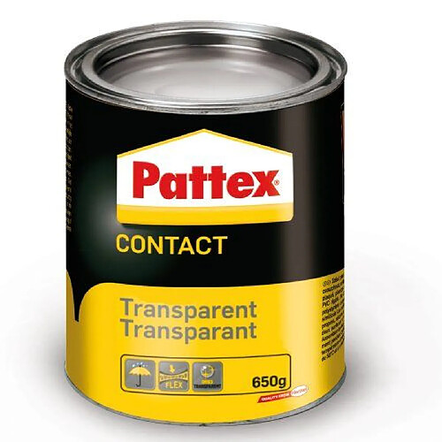 Pattex Colle Contact Transparent Boîte 650 g