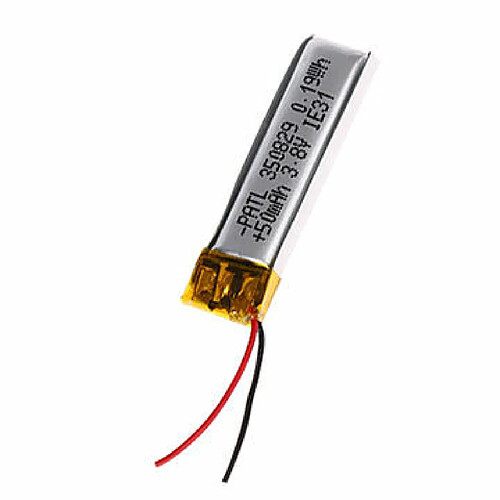 350829 batterie Lipo rechargeable (3.8v, 50mAh Lipo) pour écouteurs Bluetooth, montres intelligentes, points de vente, instruments médicaux et autres appareils portables