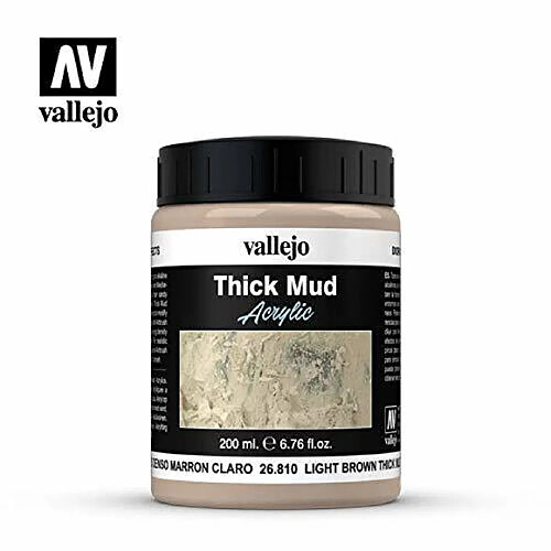 Vallejo Light Brown Thick Mud Model Paint Kit