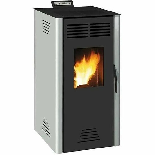 Poêle à granulés modulable INVICTA Adrano - 7,3 kW - Rendement 88,7% - Gris