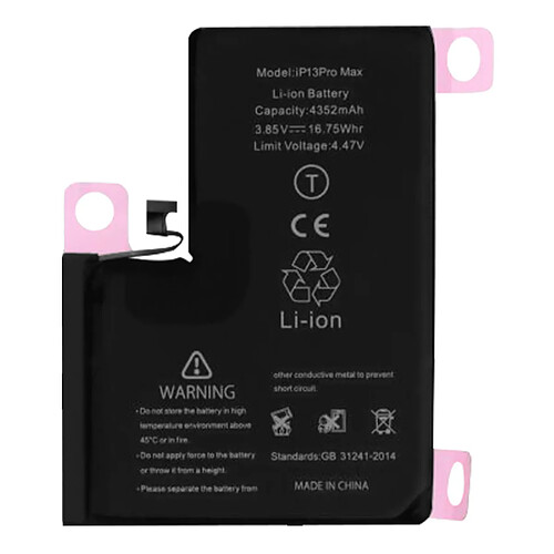 Avizar Batterie Interne iPhone 13 Pro Max 4352mAh 100% Compatible Remplace A2653