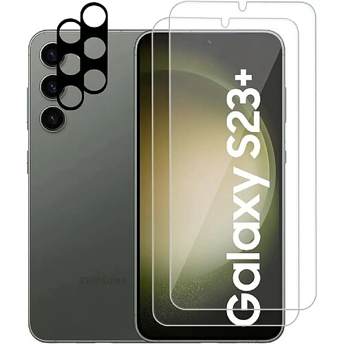 Verres Trempes et Protections Camera Arriere X2 Pour Samsung Galaxy S23 Plus Little Boutik©