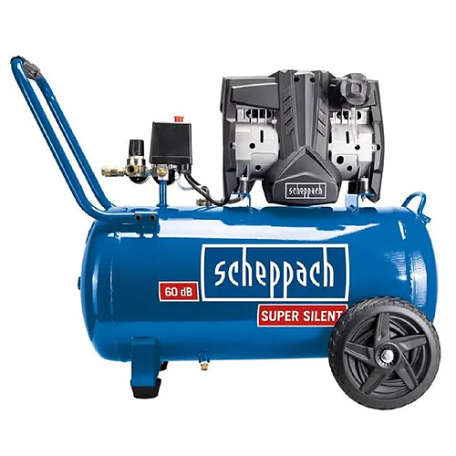 Compresseur silencieux HC51Si 50L 8bar 1.5kW 2 cyl. SCHEPPACH sans huile 60dB - 5906141901