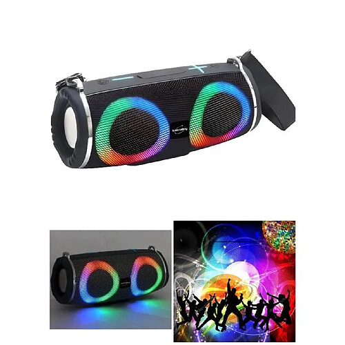 ENCEINTE SONO PORTABLE PARTY BLUETOOTH 20W MOBILE USB TWS LED RGB MSD RADIO FM