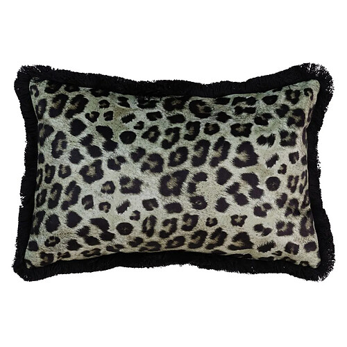 BigBuy Home Coussin Vert Léopard 45 x 30 cm