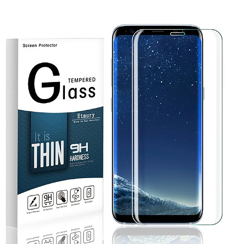 Little Boutik Protection écran Curve pour Samsung Galaxy S8 , Verre Trempé Incurvé Ultra Clair et Résistant Film Protecteur D'écran en Verre Tempéré, Haute Transparence et Ultra Slim Dureté 9H