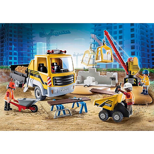 Playmobil® City Action Site de travaux avec camion et ouvriers