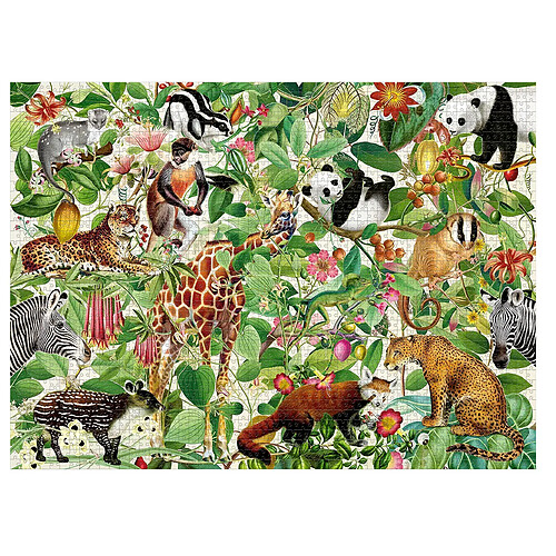 Ravensburger Puzzle Premium de 2000 Pièces Softclick Thème Jungle en Carton Extra-épais Multicolore