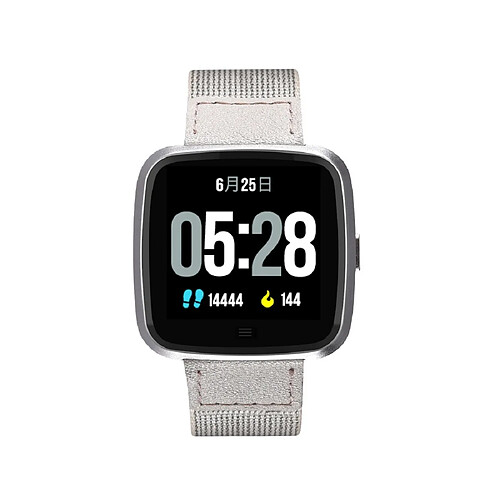 Wewoo Bracelet connecté G12 Smartwatch Couleur Écran OLED IP67 ÉtancheBracelet en nylonRappel d'appel de soutien / Surveillance de la fréquence cardiaque / Rappel sédentaire / Mode multisport Gris