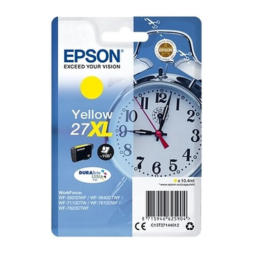 Epson 27XL - Reveil Cartouche Jaune C13T27144012 (T2714)