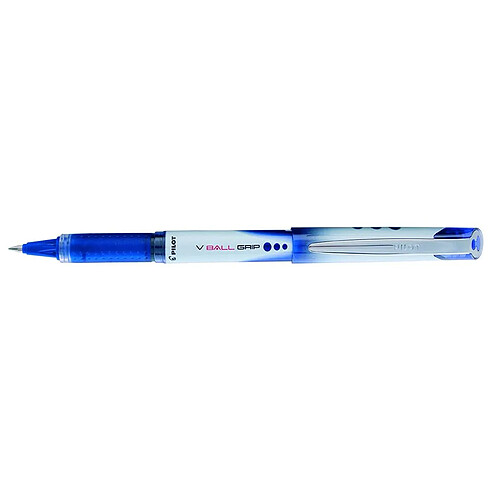 Biros à encre liquide Pilot Roller V-Ball Grip Bleu 12 Unités