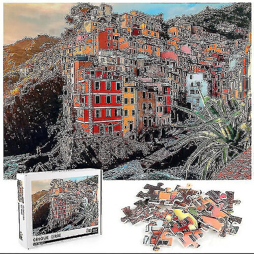 Universal 1000pcs Cinque Terre Jigsaw Diy Puzzle Toys Assemblage de décoration d'image