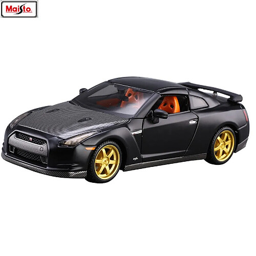 Universal 1: 24 GTR Coupé en alliage Modèle de voiture Simulation Décoration de voiture Collection Cadeau Jouet Moulé sous pression Modèle | Moulé sous pression(Le noir)