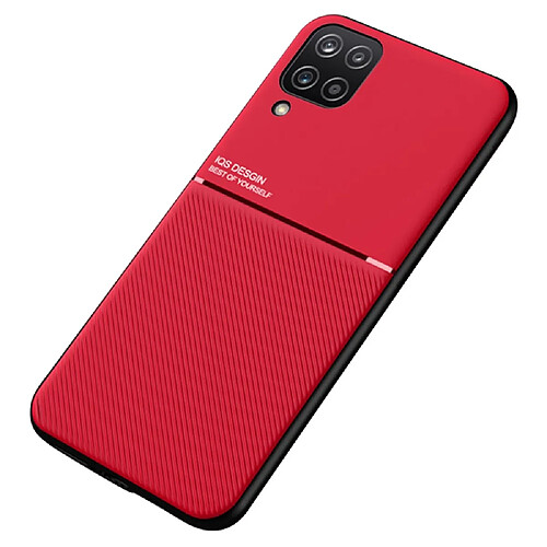 Coque en TPU + PU anti-rayures rouge pour votre Samsung Galaxy A12