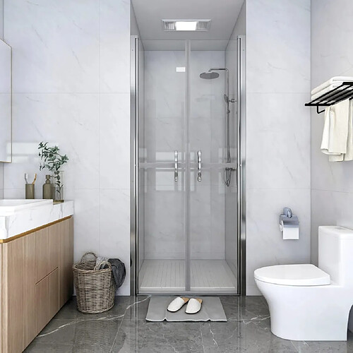 vidaXL Porte de douche ESG transparent 71x190 cm