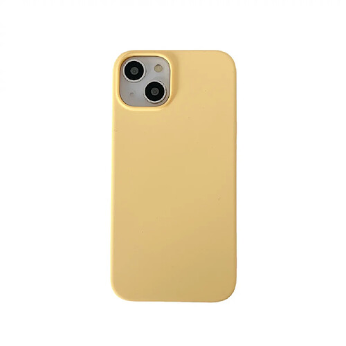 General ?Compatible avec Magsafe?Coque intégrale en caoutchouc de silicone liquide pour iPhone 14 Pro, antichoc et antichute, protection parfaite pour votre téléphone - Jaune