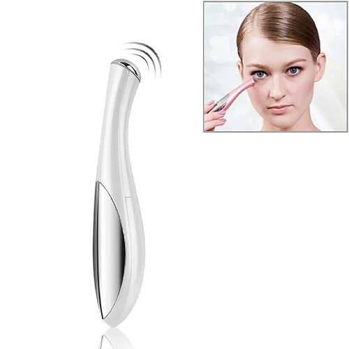 Wewoo Eye Care Massager Yeux Rides Enlèvement Stylo Ion Vibration Beauty Crème Pour Les Instrument Cosmétique Blanc