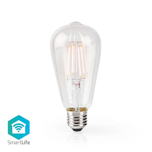 NEDIS Ampoule à Filament LED Intelligente Wi-Fi | E27 | ST64 | 5 W | 500 lm