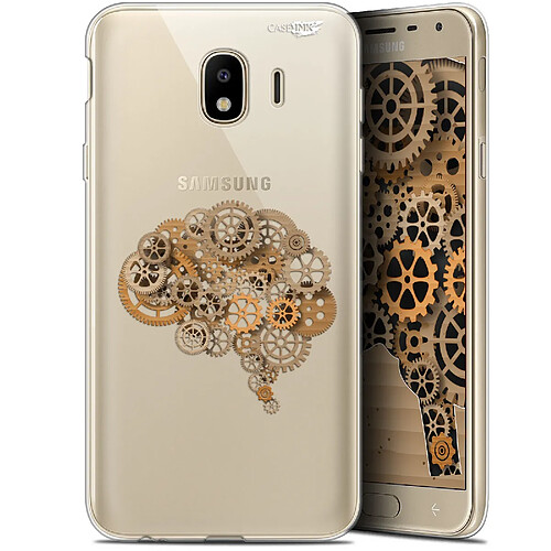 Caseink Coque arrière Samsung Galaxy J4 2018 J400 (5.7 ) Gel HD [ Nouvelle Collection - Souple - Antichoc - Imprimé en France] Mécanismes du Cerveau