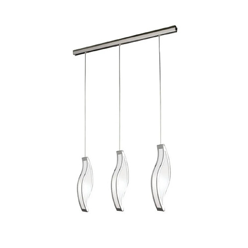 Luminaire Center Suspension Sintesys Blanc, Chrome poli