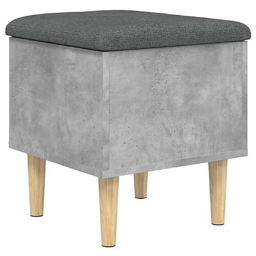 Maison Chic Banc de rangement | Meuble de rangement d'Entrée | Coffres d'Intérieur gris béton 42x42x46 cm bois d'ingénierie -MN26312