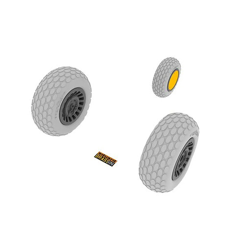 P-61 wheels for Great Wall Hobby - 1:48e - Eduard Accessories