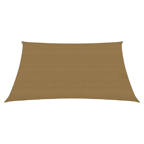 Helloshop26 Voile d'ombrage 160 g/m² 2 x 2,5 m PEHD taupe 02_0009300