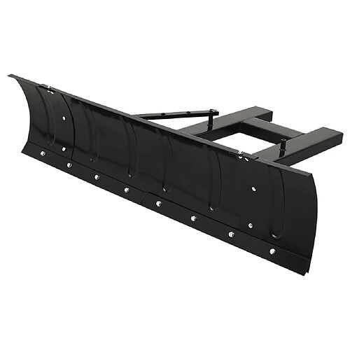 vidaXL Chasse-neige pour chariot élévateur 150x38 cm Noir