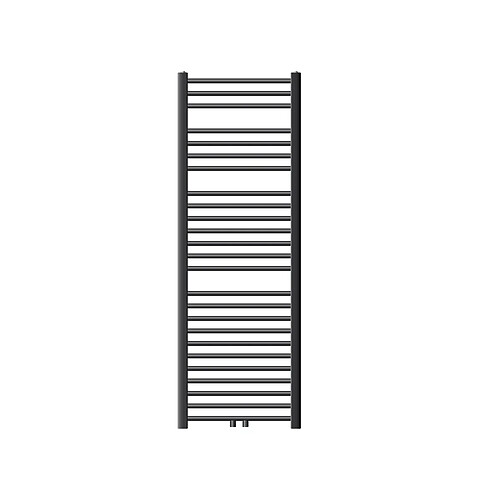 LuxeBath Radiateur sèche-serviette courbé acier anthracite connexion central 50x150cm