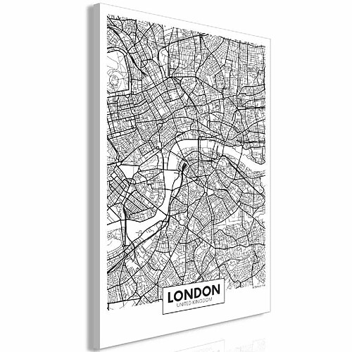 Paris Prix Tableau Imprimé Map of London 80 x 120 cm