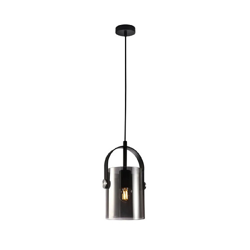 Luminaire Center Suspension Nanesma Verre,Acier Noir