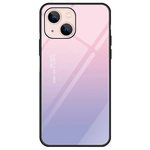 Coque en TPU anti-rayures, antichoc dégradé rose violet pour votre iPhone 13 mini 5.4 pouces