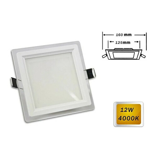 Tradex RECESSED SQUARE LED PANEL 12WATT WHITE LIGHT 6500K 3000K 4000K P-125EQ