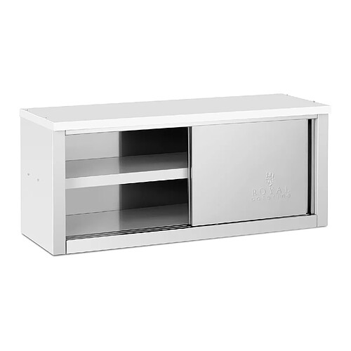 Helloshop26 Armoire murale en inox acier inoxydable armoire murale avec portes coulissantes armoire murale de cuisine armoire suspendue en inox 1 200 x 400 x 500 mm capacité de charge de 75 kg 14_0005007