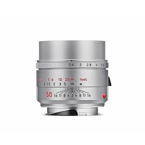 Objectif hybride Leica Summilux M 50mm f/1.4 ASPH finition adonisée silver