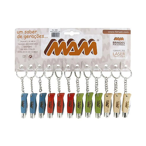 M.A.M - 748 - LOT 12 CANIFS PORTE-CLES M.A.M. COLORIS ASSORTIS