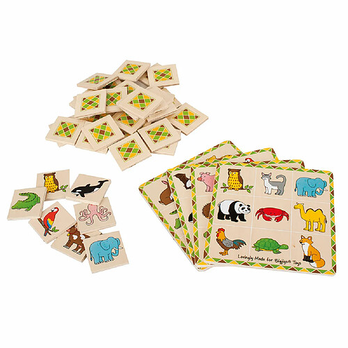 Bigjigs Toys Jeu de loto en bois